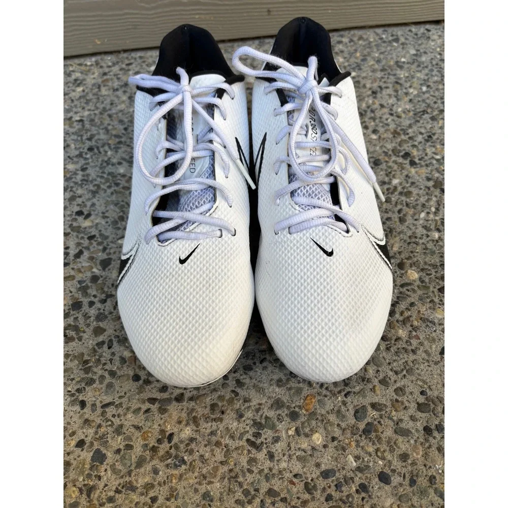 Nike Vapor Edge Speed 360 Mens Football Cleats White Black CD0082-100 Size 12